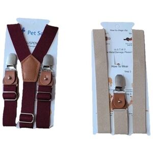 2 Pack Petsoft Dog Suspenders For Female Dog Diapers Size‎ M